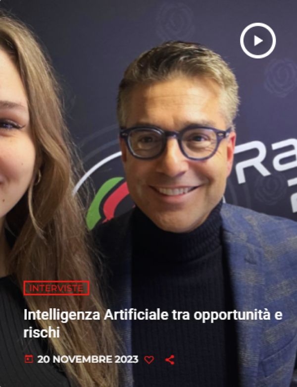 Intervista di Radio Punto Zero all'avv. Michele Grisafi sulle opportunità e rischi della Intelligenza Artificiale